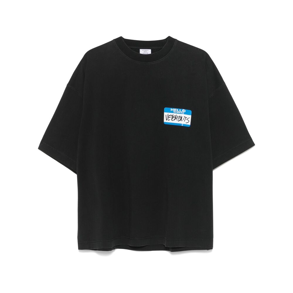 Vetements T Shirt - Nero | Wanan Luxury