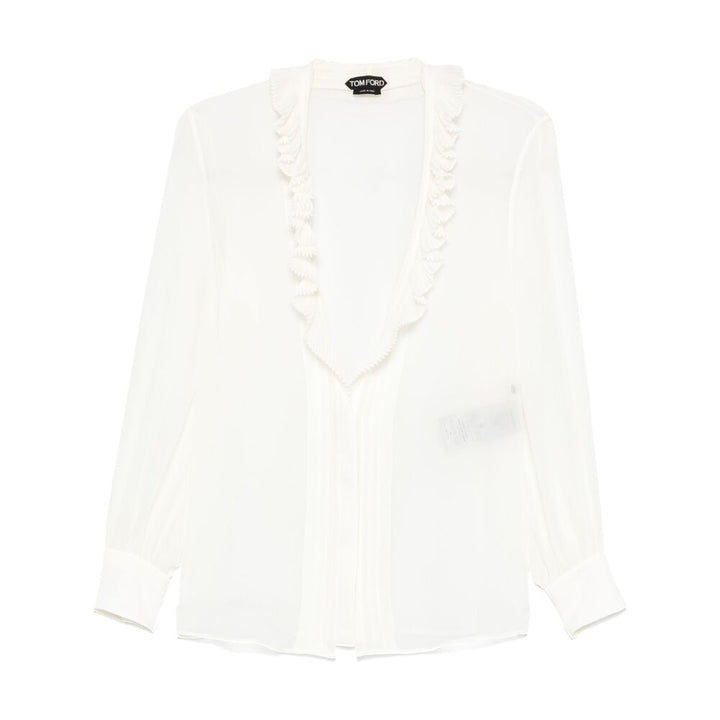 Tom Ford Silk Shirts - White | Wanan Luxury