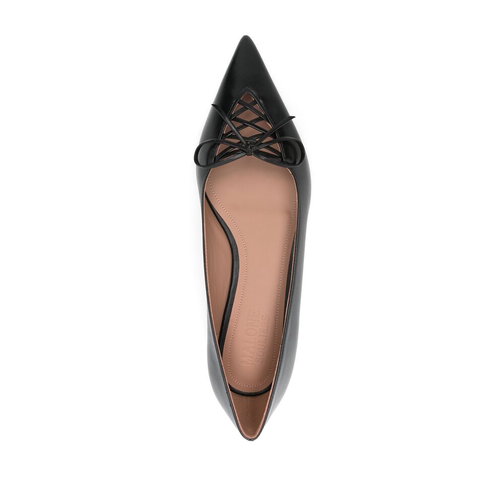 Malone Souliers Ballerine - Nero | Wanan Luxury