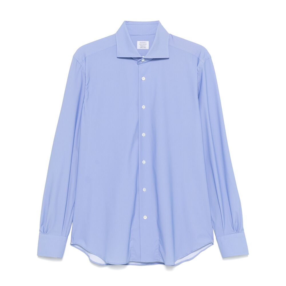 Mazzarelli Nylon Shirts - Blue | Wanan Luxury