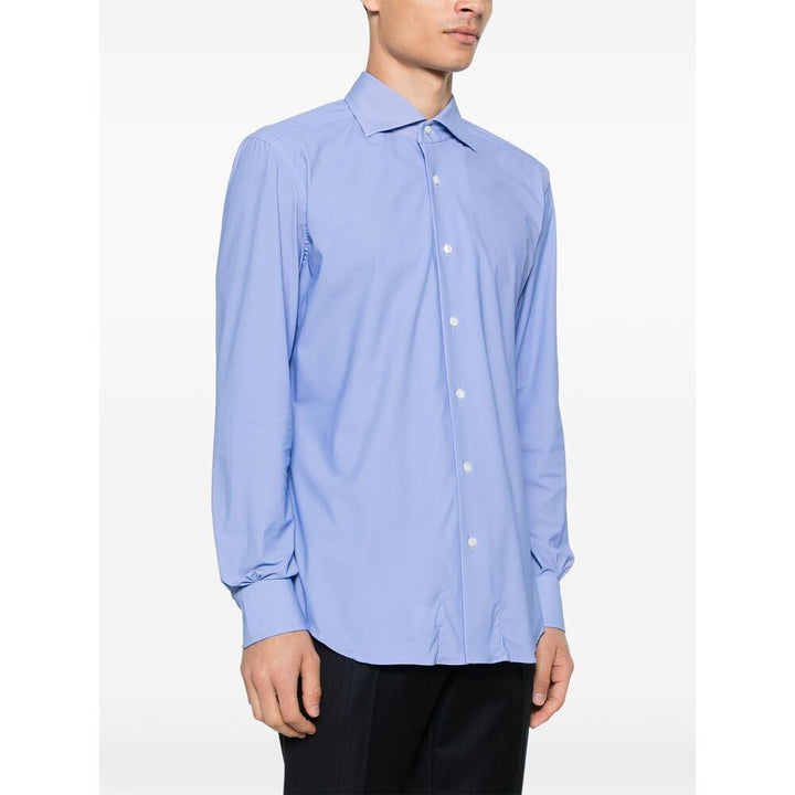 Mazzarelli Nylon Shirts - Blue | Wanan Luxury