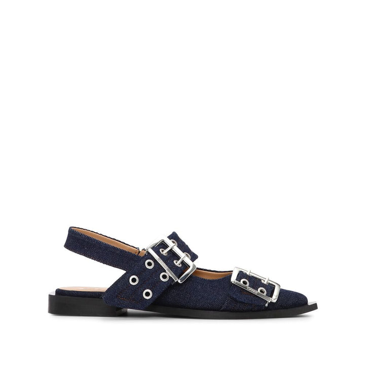 Ganni Ballerine - Blu | Wanan Luxury