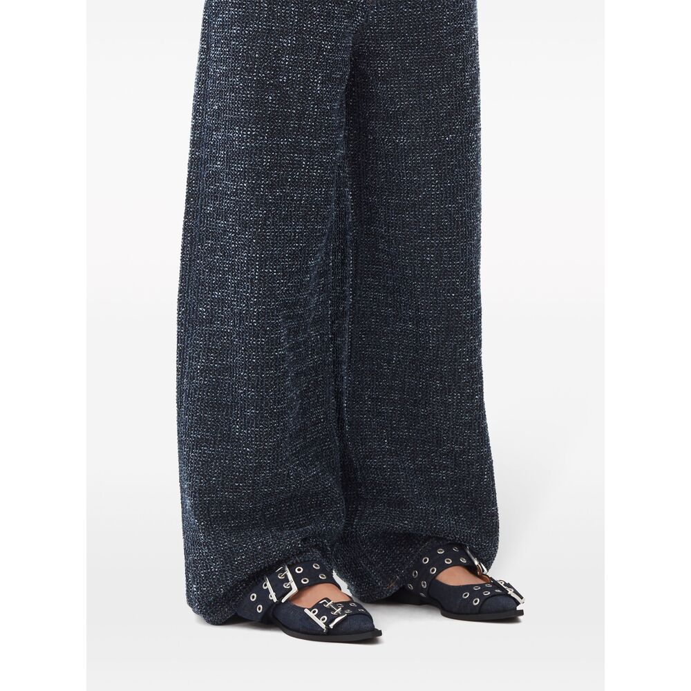 Ganni Ballerine - Blu | Wanan Luxury