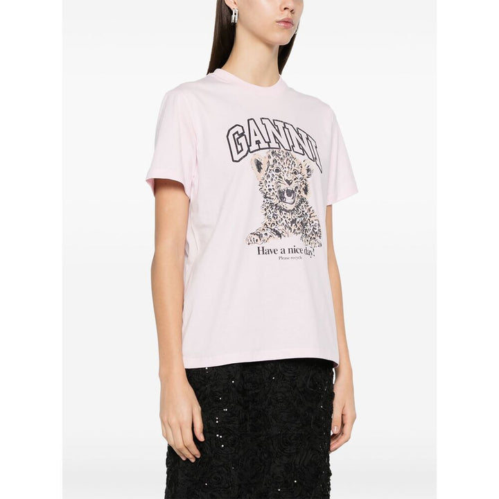 Ganni T Shirts - Pink | Wanan Luxury