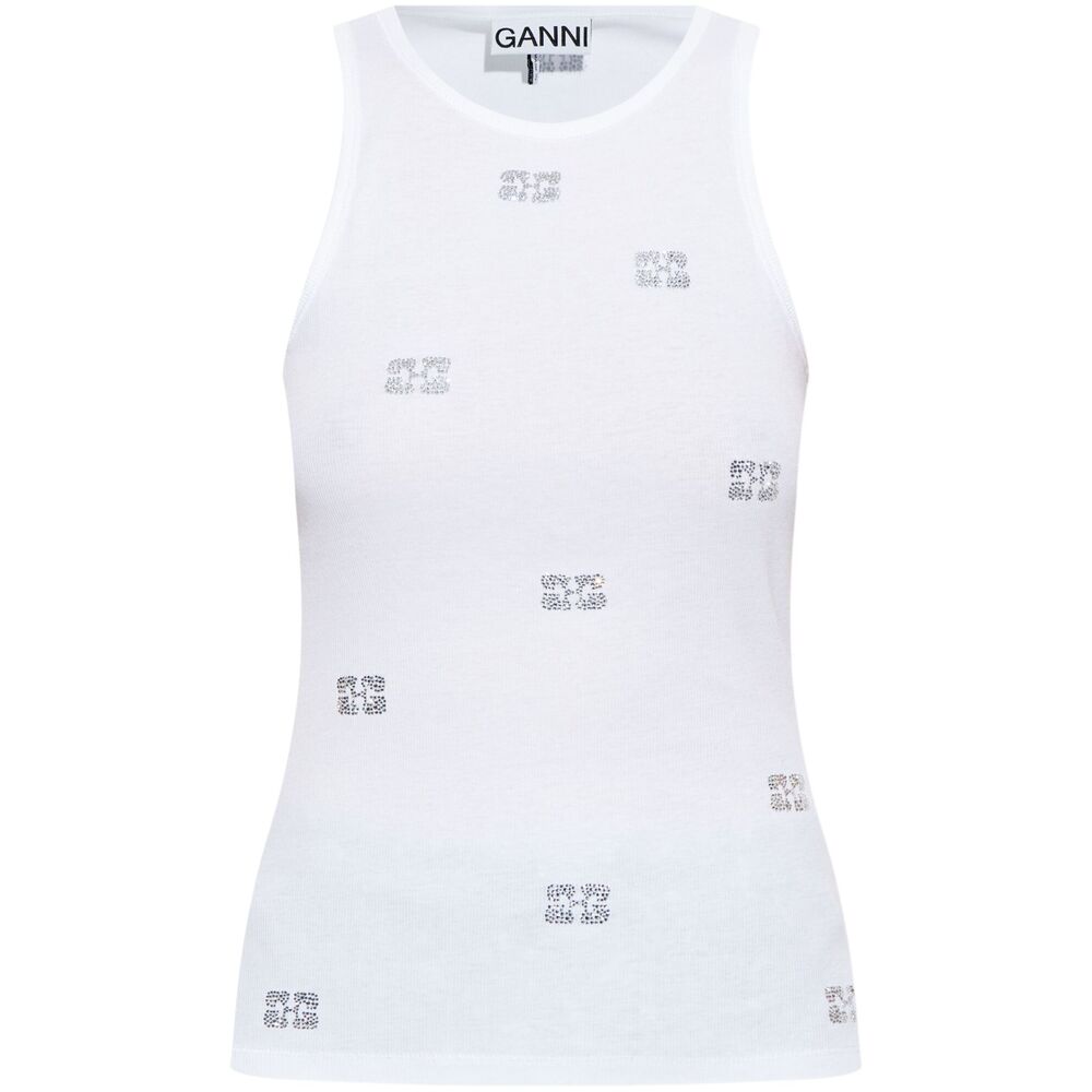Ganni Tops - White | Wanan Luxury