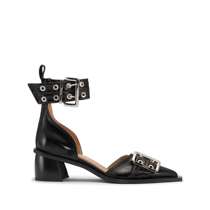 Ganni Decollete - Nero | Wanan Luxury