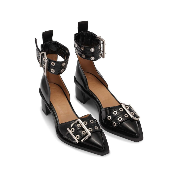 Ganni Decollete - Nero | Wanan Luxury