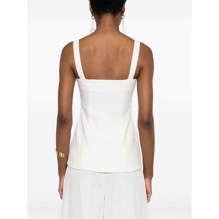 Faithfull The Brand Wool Tops - White | Wanan Luxury