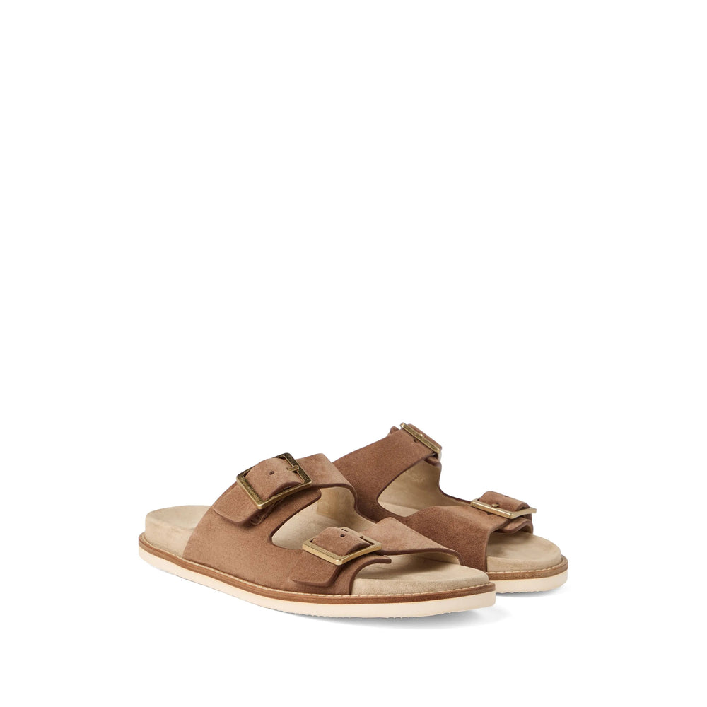 Brunello Cucinelli Slippers - Brown | Wanan Luxury