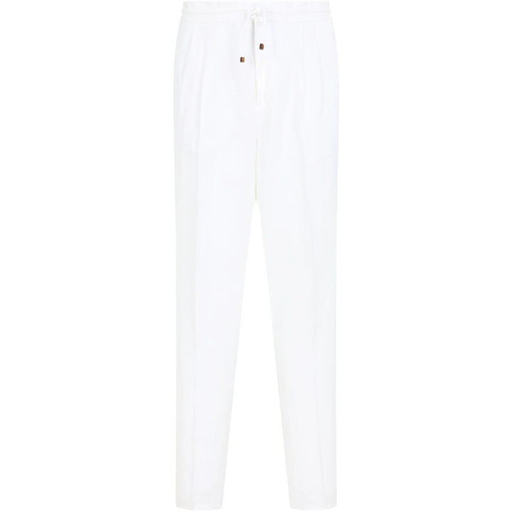 Brunello Cucinelli White Pants - White | Wanan Luxury