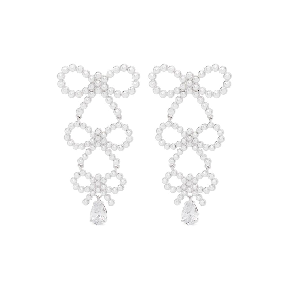 Self-Portrait Silver Earrings - Silver | Wanan Luxury