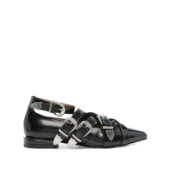Toga Pulla Ballerine - Nero | Wanan Luxury