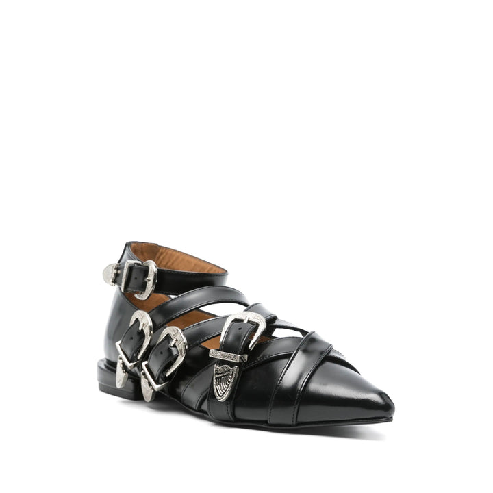 Toga Pulla Ballerine - Nero | Wanan Luxury