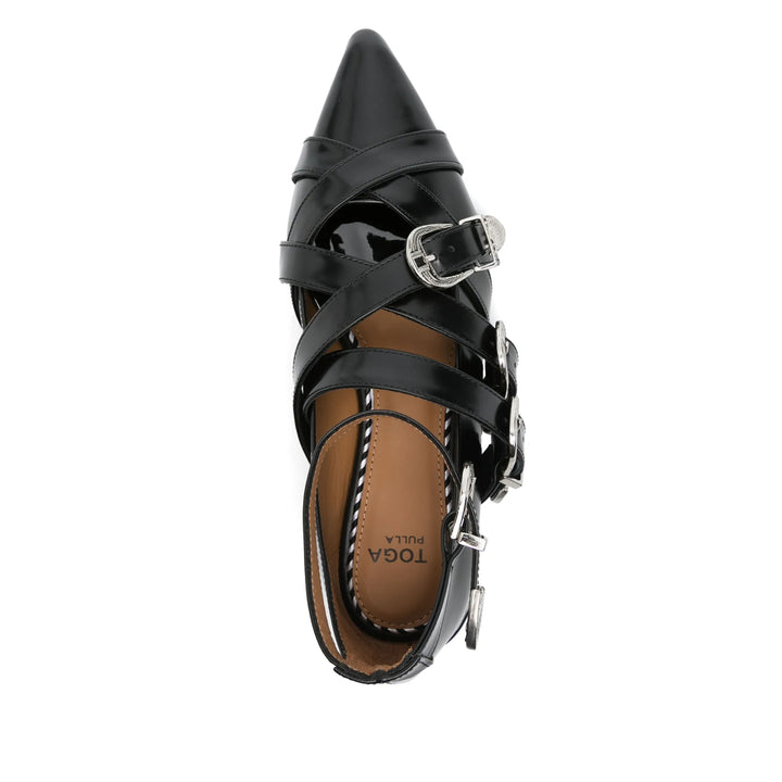 Toga Pulla Ballerine - Nero | Wanan Luxury