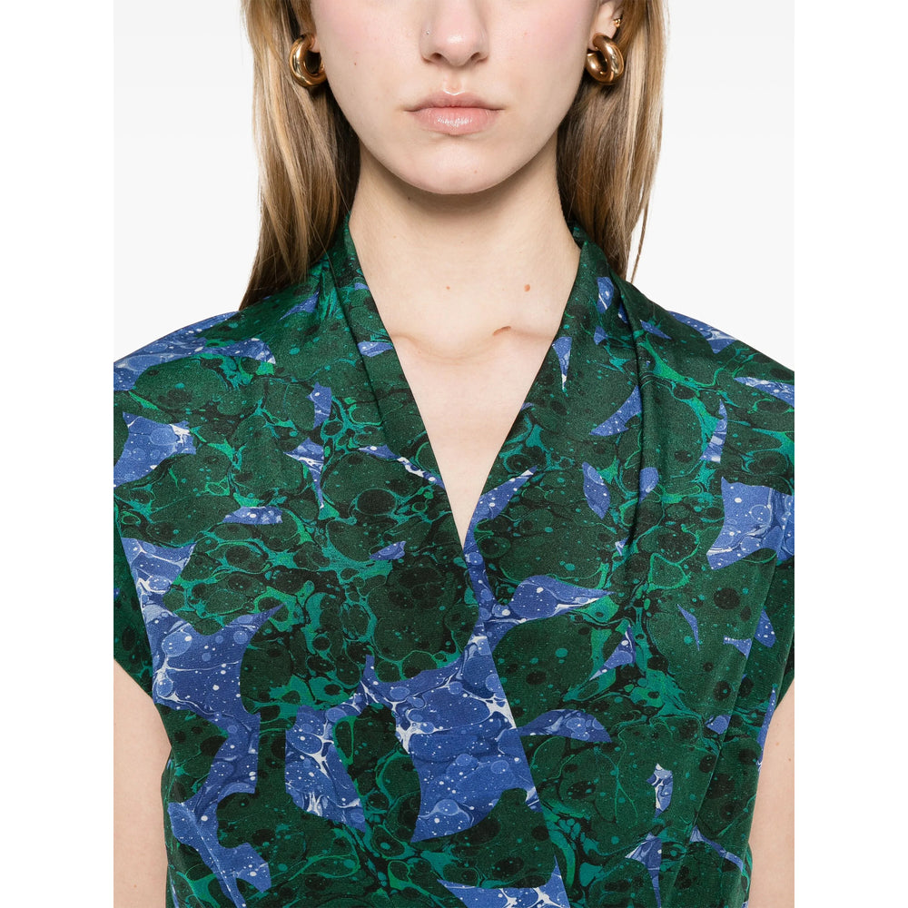 Dries Van Noten Abiti - Verde, Blu | Wanan Luxury