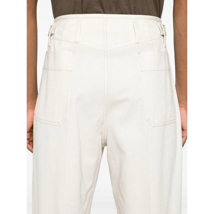 Lemaire Pantaloni - Bianco | Wanan Luxury