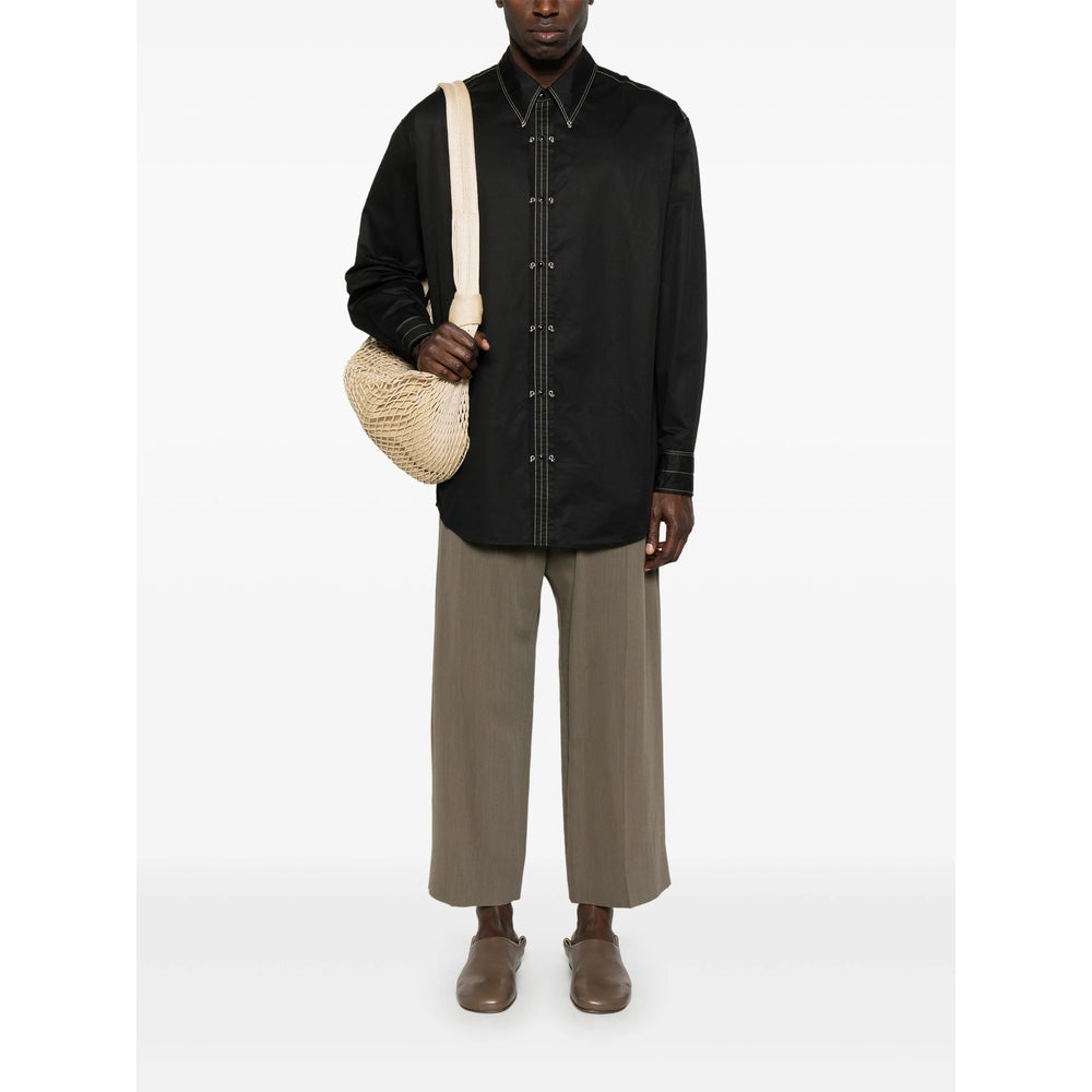 Lemaire Shirts - Black | Wanan Luxury