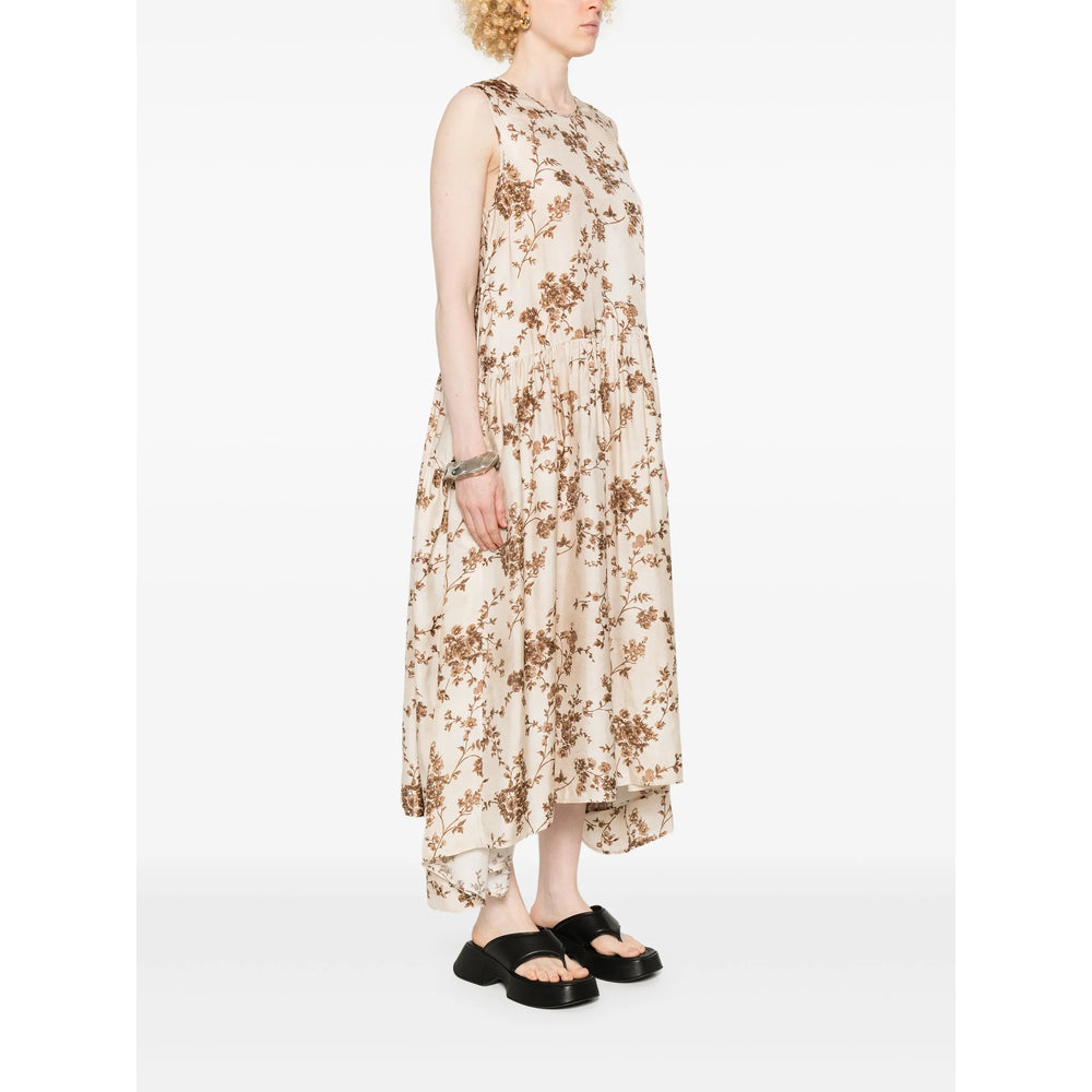 Uma Wang Abiti - Bianco, Marrone | Wanan Luxury