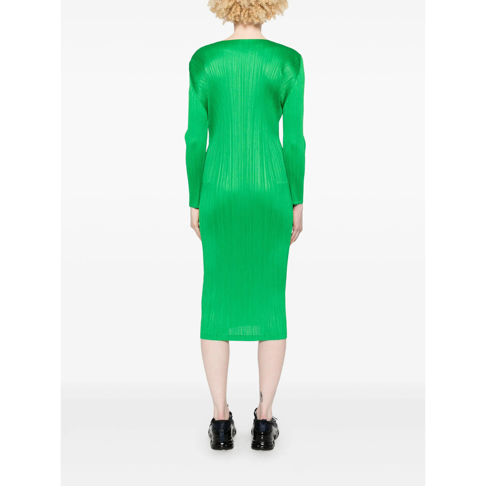 Pleats Please Issey Miyake Abiti - Verde | Wanan Luxury