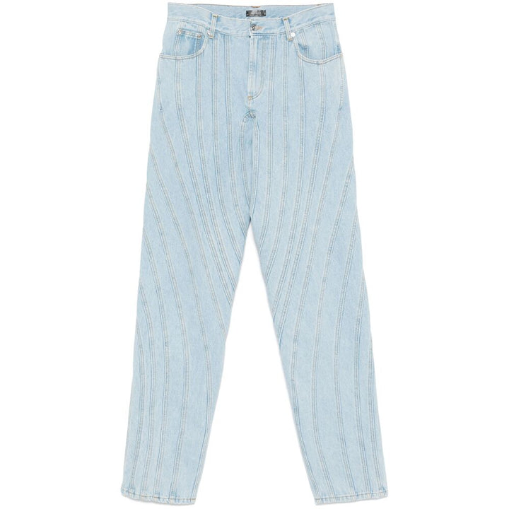 Mugler Pantaloni - Blu | Wanan Luxury