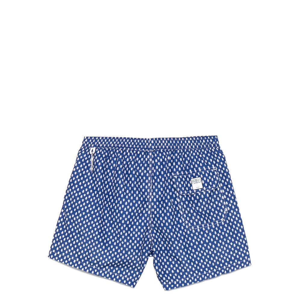 Fedeli Polyester Beachwear - Blue | Wanan Luxury