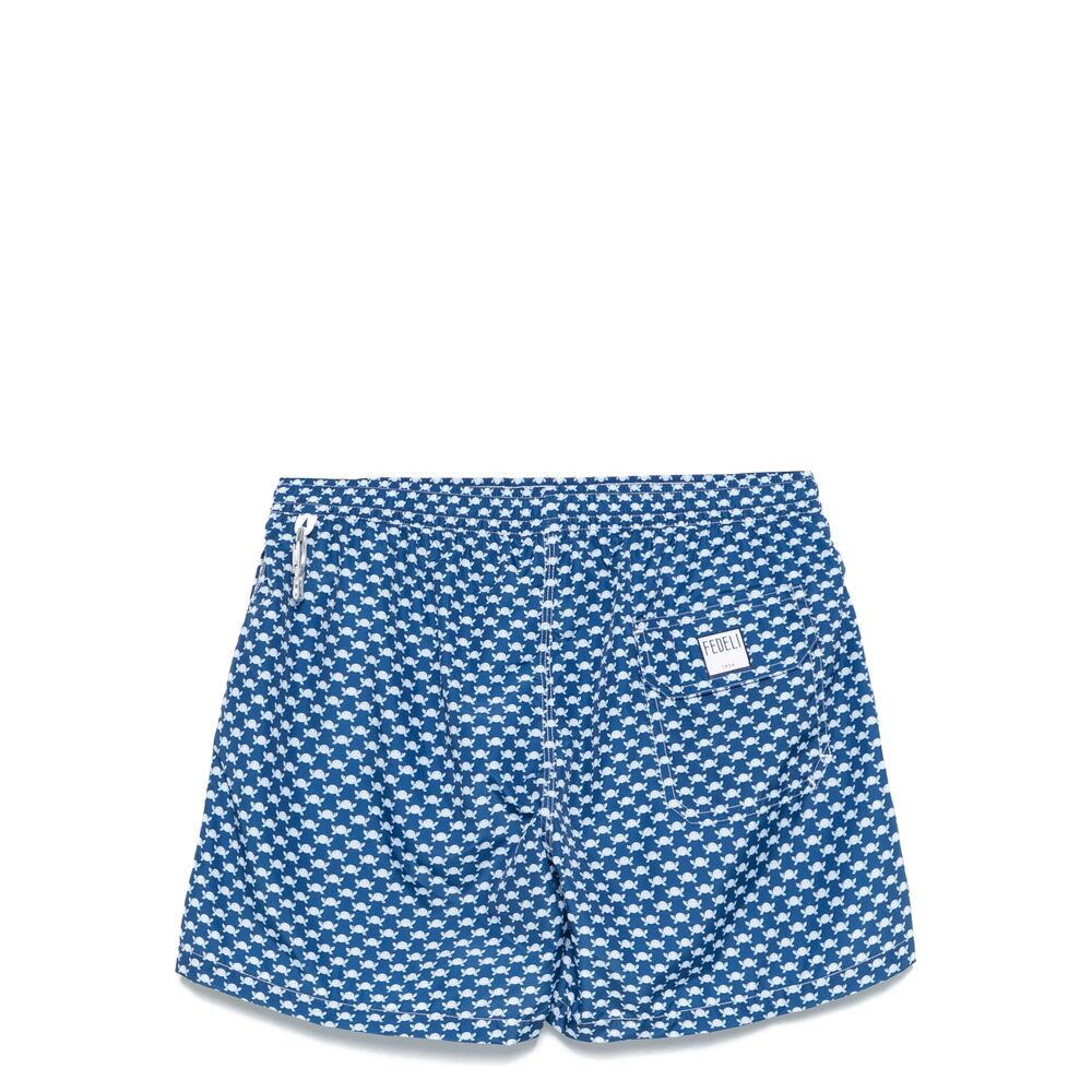 Fedeli Polyester Beachwear - Blue | Wanan Luxury