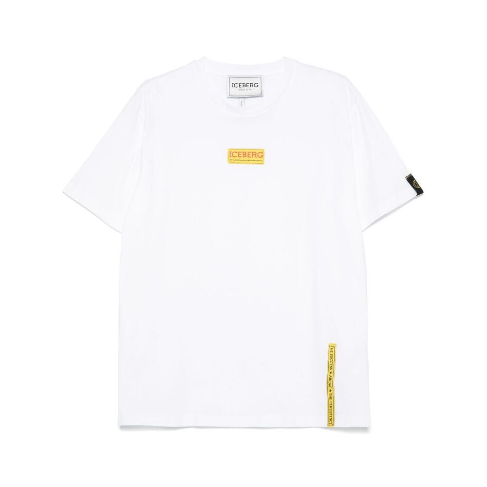 Iceberg Cotton T Shirts - White | Wanan Luxury