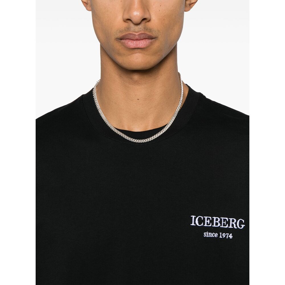 Iceberg Black T Shirts - Black | Wanan Luxury