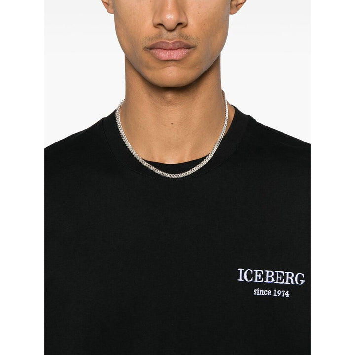 Iceberg Black T Shirts - Black | Wanan Luxury