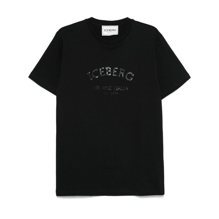 Iceberg Cotton T Shirts - Black | Wanan Luxury