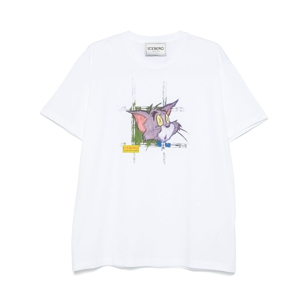 Iceberg Cotton T Shirts - White | Wanan Luxury