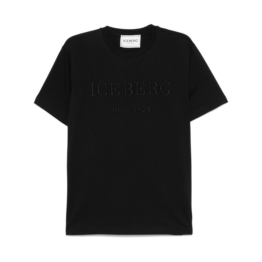 Iceberg Cotton T Shirts - Black | Wanan Luxury