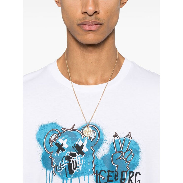 Iceberg Cotton T Shirts - White | Wanan Luxury