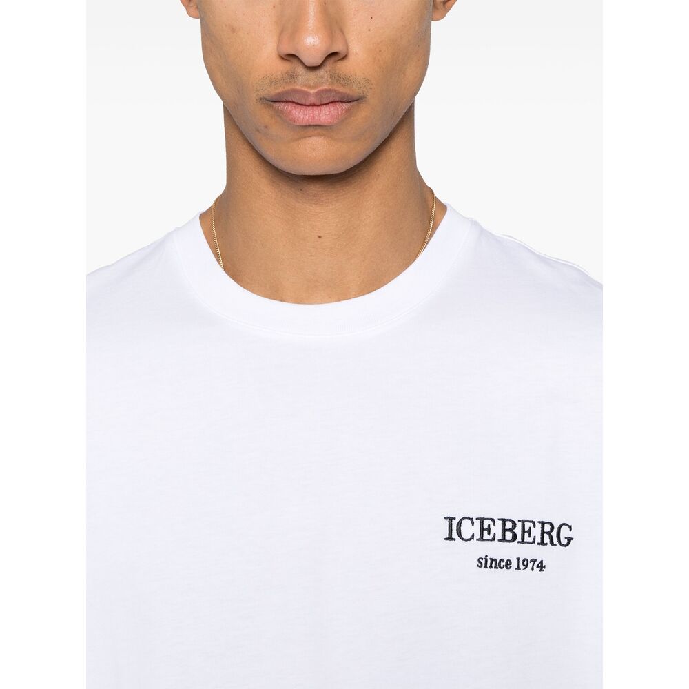 Iceberg Cotton T Shirts - White | Wanan Luxury