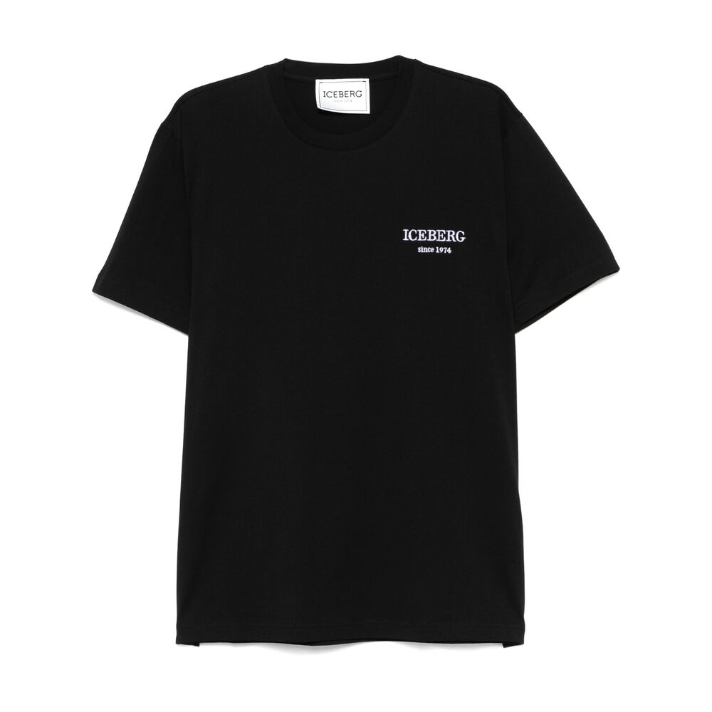 Iceberg Cotton T Shirts - Black | Wanan Luxury