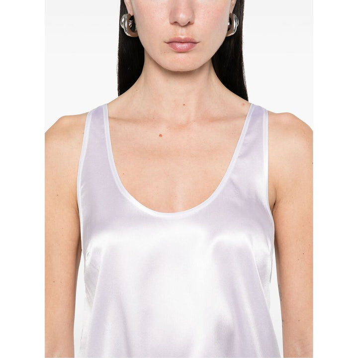 Pinko Silk Tops - White | Wanan Luxury