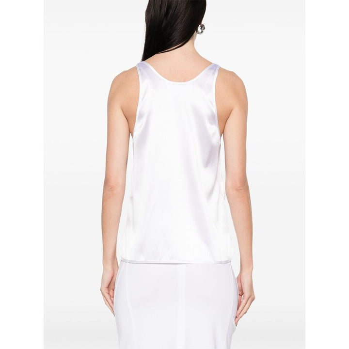 Pinko Silk Tops - White | Wanan Luxury