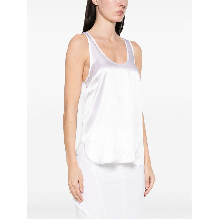 Pinko Silk Tops - White | Wanan Luxury