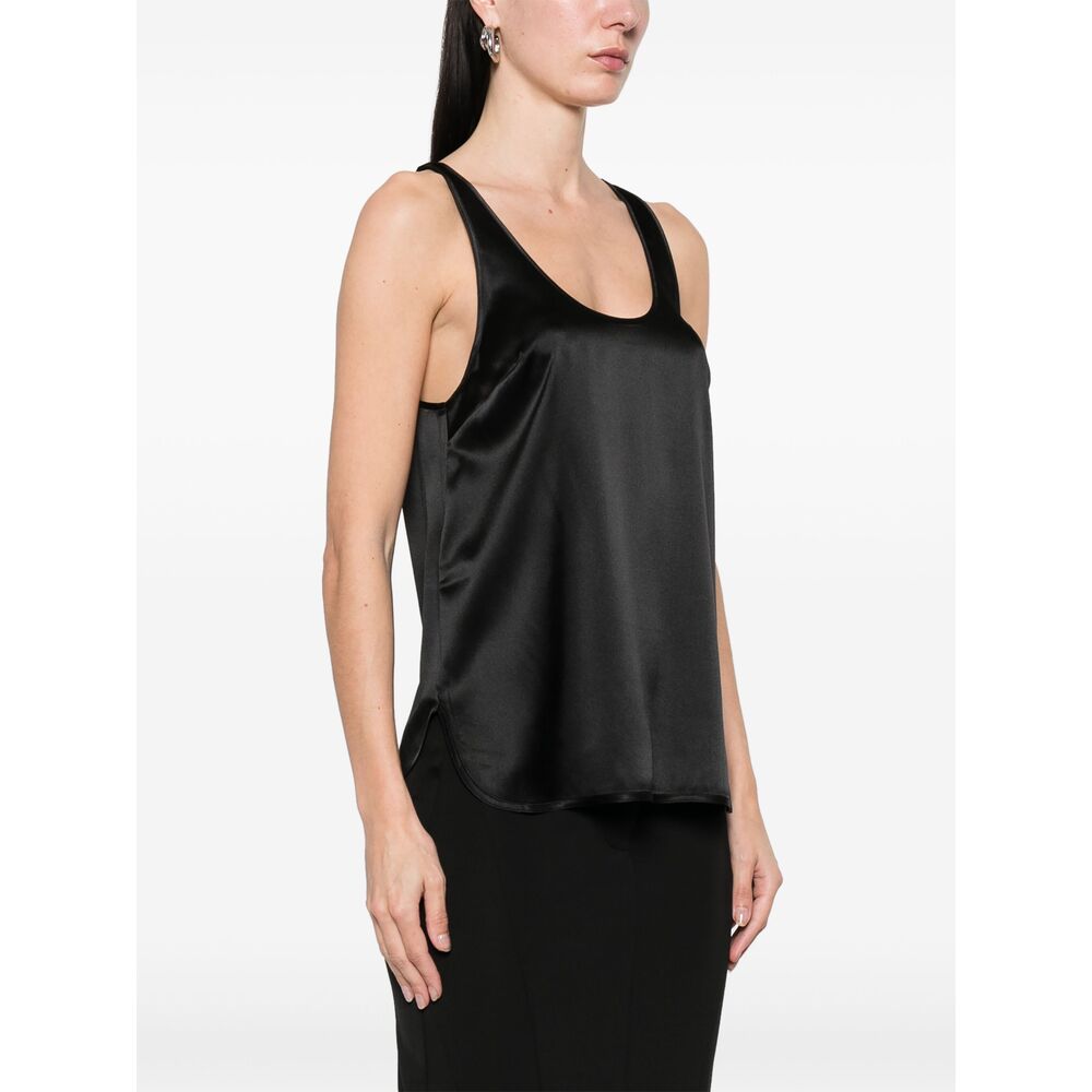 Pinko Silk Tops - Black | Wanan Luxury