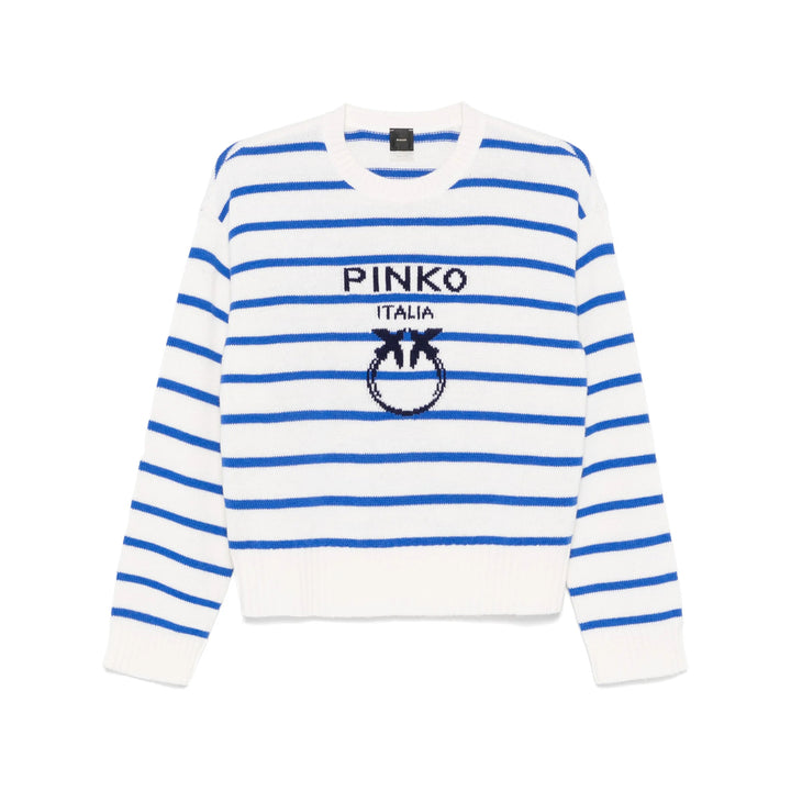 Pinko Wool Sweaters - White, Blue | Wanan Luxury