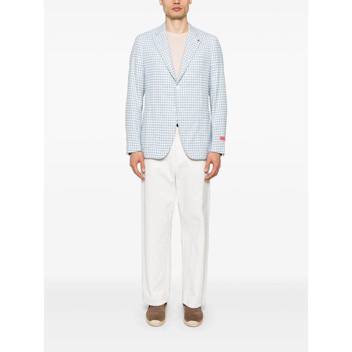 Isaia Giacche - Blu, Bianco | Wanan Luxury