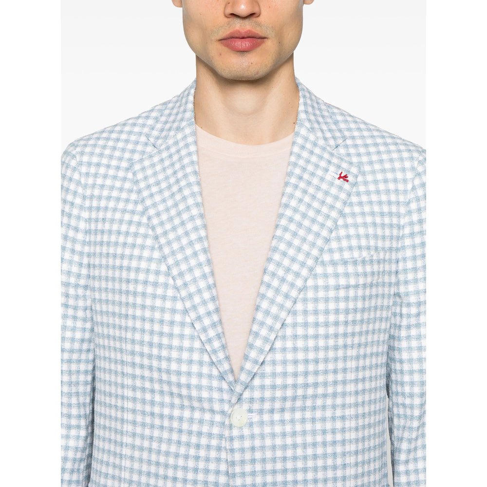 Isaia Giacche - Blu, Bianco | Wanan Luxury