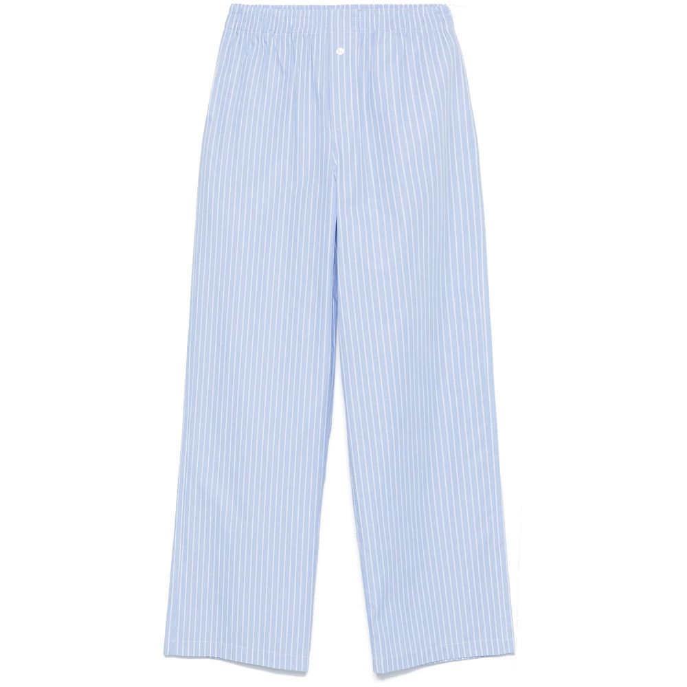 Riviera Pantaloni - Blu, Bianco | Wanan Luxury