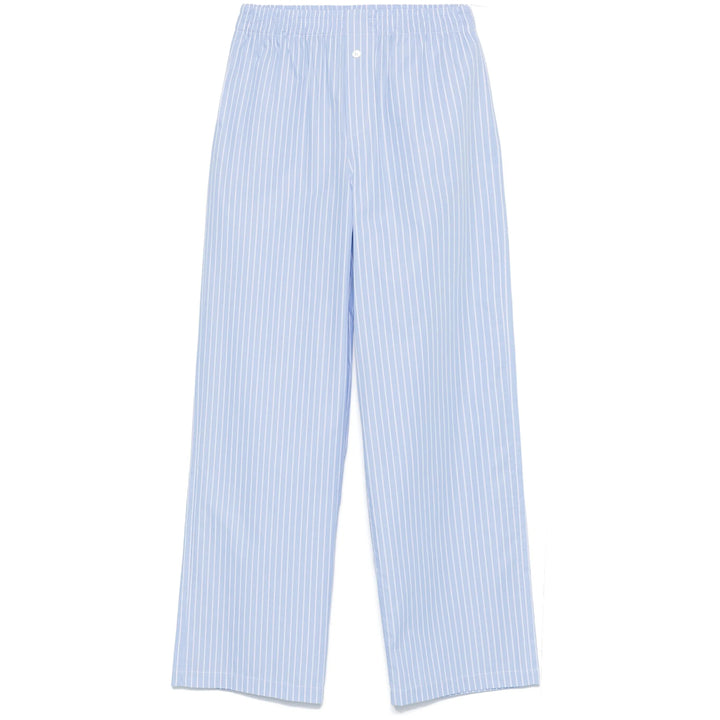 Riviera Pantaloni - Blu, Bianco | Wanan Luxury