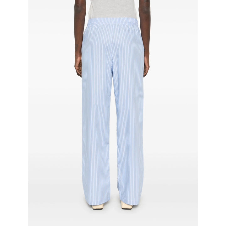 Riviera Pantaloni - Blu, Bianco | Wanan Luxury