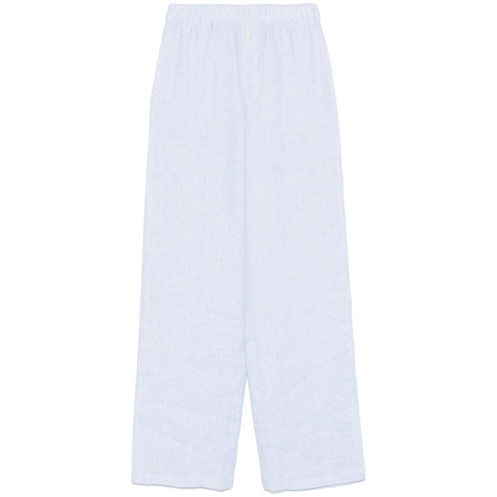 Riviera Pantaloni - Blu, Bianco | Wanan Luxury