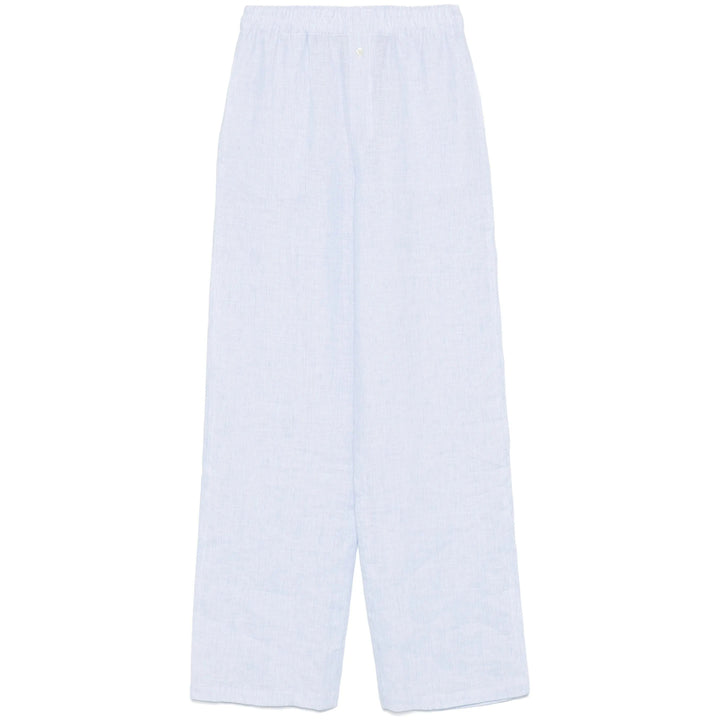 Riviera Pantaloni - Blu, Bianco | Wanan Luxury