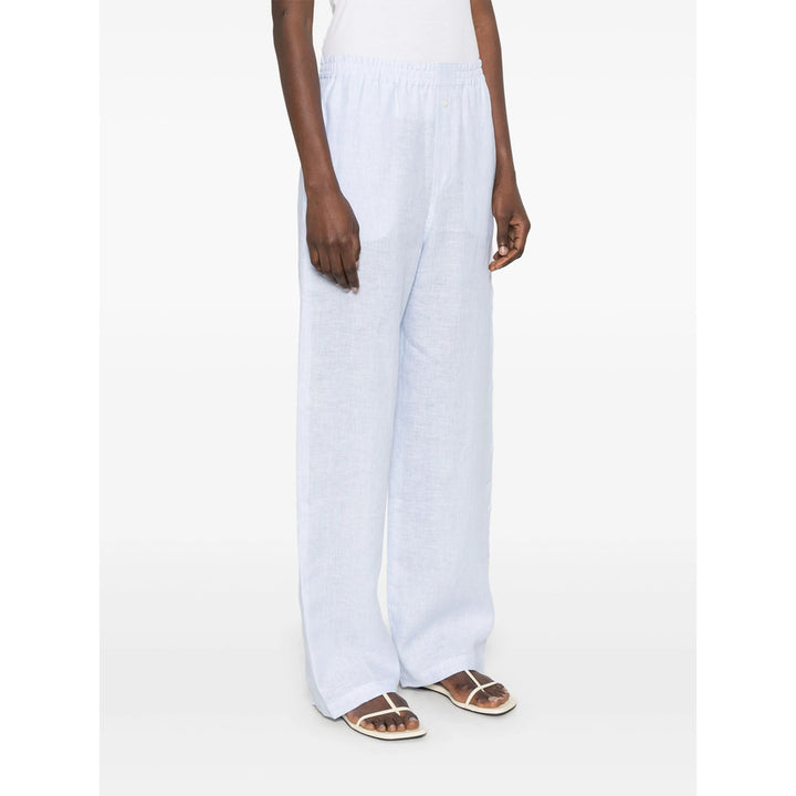 Riviera Pantaloni - Blu, Bianco | Wanan Luxury