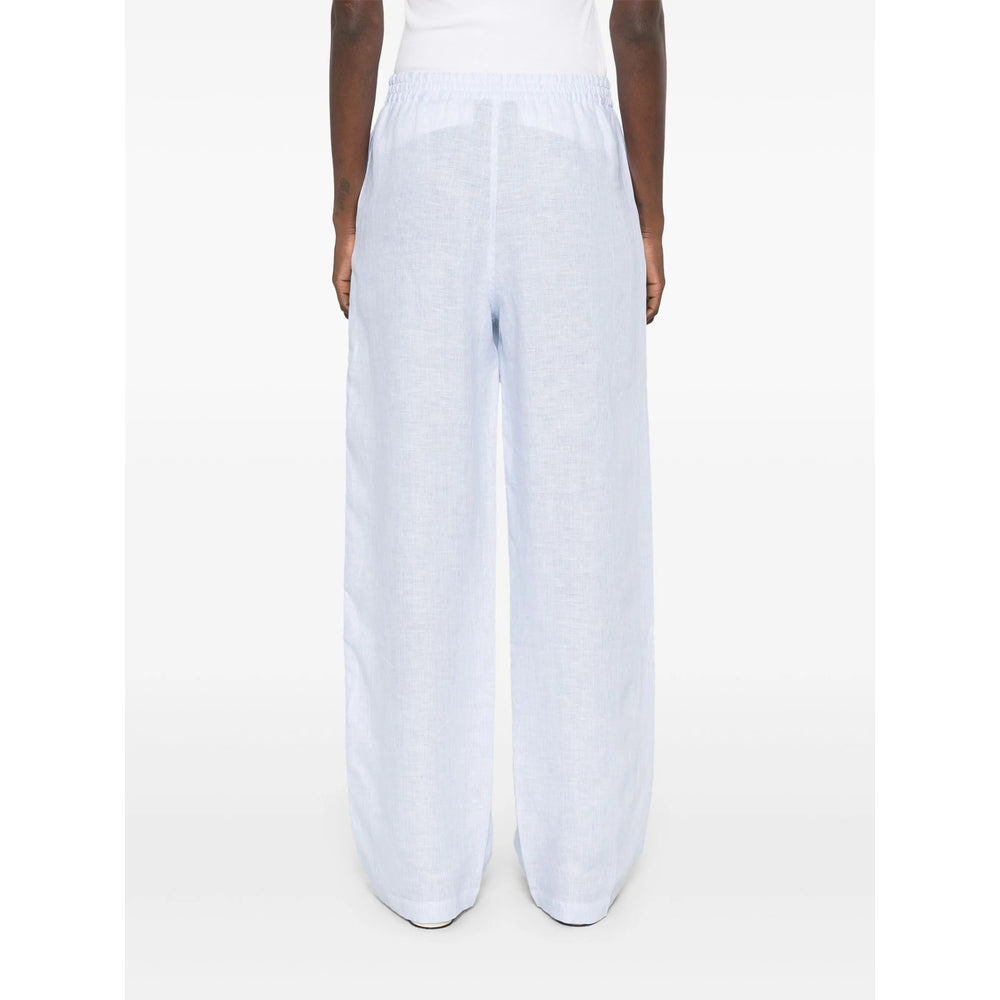 Riviera Pantaloni - Blu, Bianco | Wanan Luxury