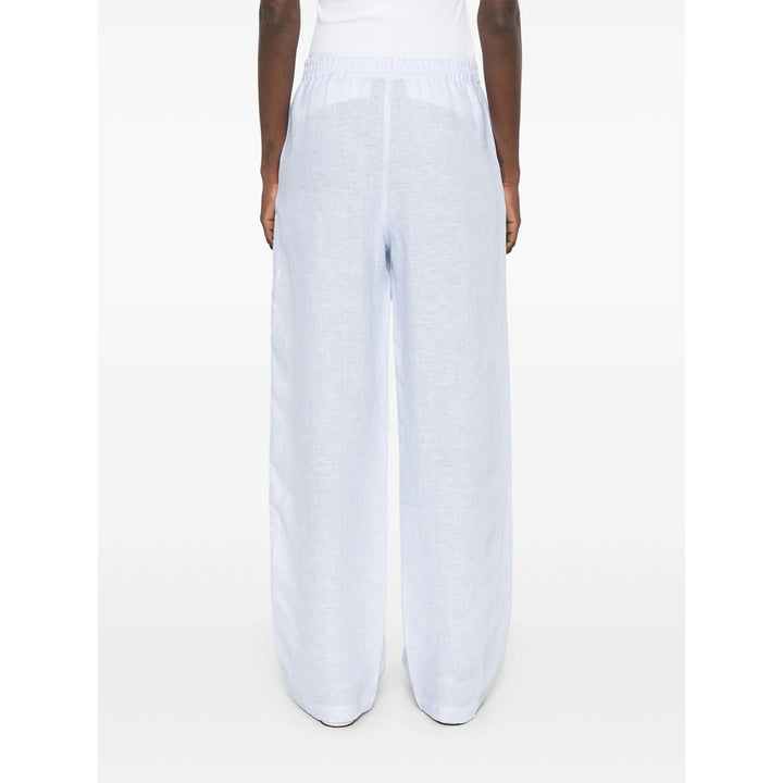 Riviera Pantaloni - Blu, Bianco | Wanan Luxury
